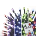 LED RGB Zewnętrzny łańcuch bożonarodzeniowy 120xLED/72 tryby 15m IP44 + zdalne sterowanie