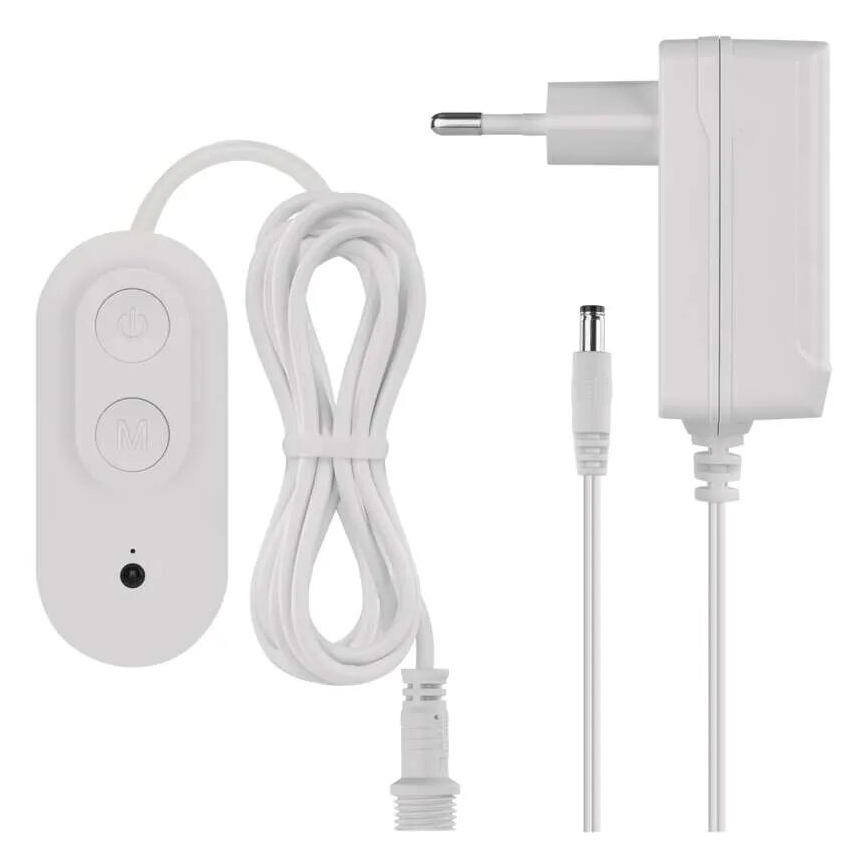 LED RGBIC+CCT Łańcuch dekoracyjny z oświetleniem punktowym GoSmart 12xLED/7W/230V 255 cm Wi-Fi Tuya