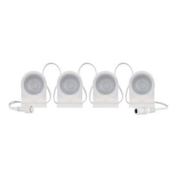 LED RGBIC+CCT Łańcuch dekoracyjny z oświetleniem punktowym GoSmart - rozszerzenie 4xLED/7W/230V 85 cm Wi-Fi Tuya