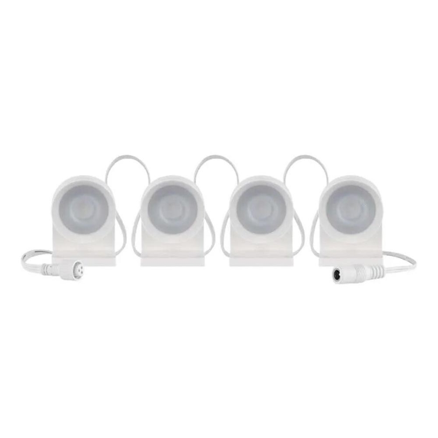 LED RGBIC+CCT Łańcuch dekoracyjny z oświetleniem punktowym GoSmart - rozszerzenie 4xLED/7W/230V 85 cm Wi-Fi Tuya