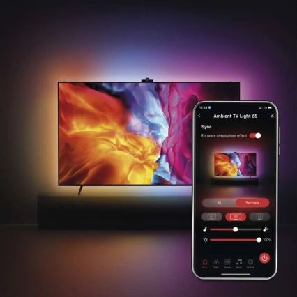 LED RGBIC Pasek do TV GoSmart LED/24W/230V 65“