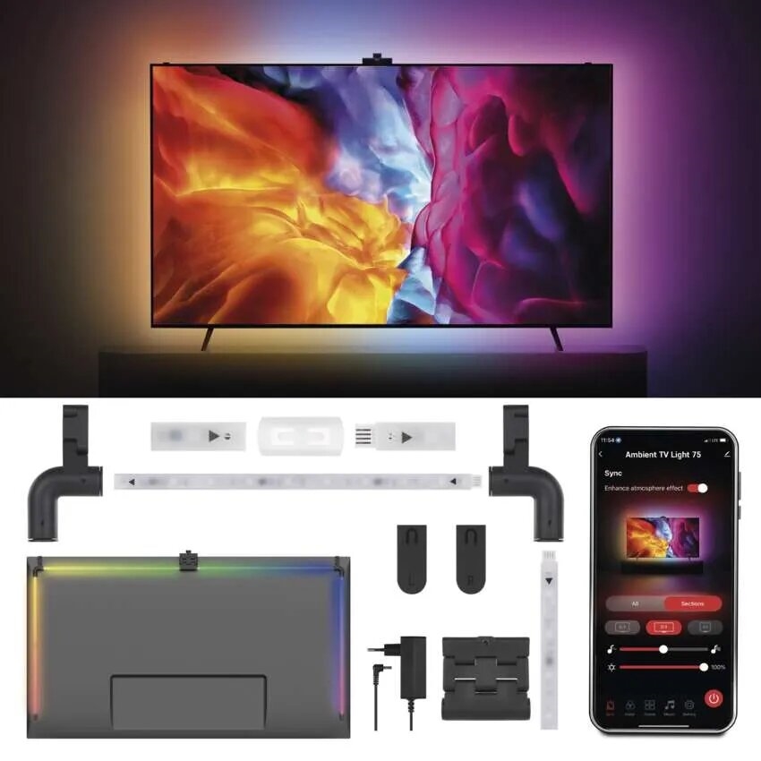 LED RGBIC Pasek do TV GoSmart LED/24W/230V 75“