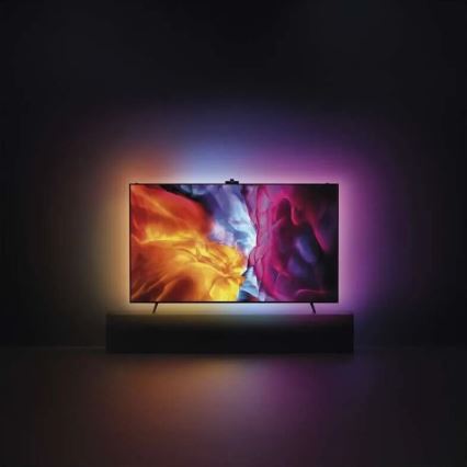 LED RGBIC Ściemnialna listwa do telewizora GoSmart LED/24W/230V 55“