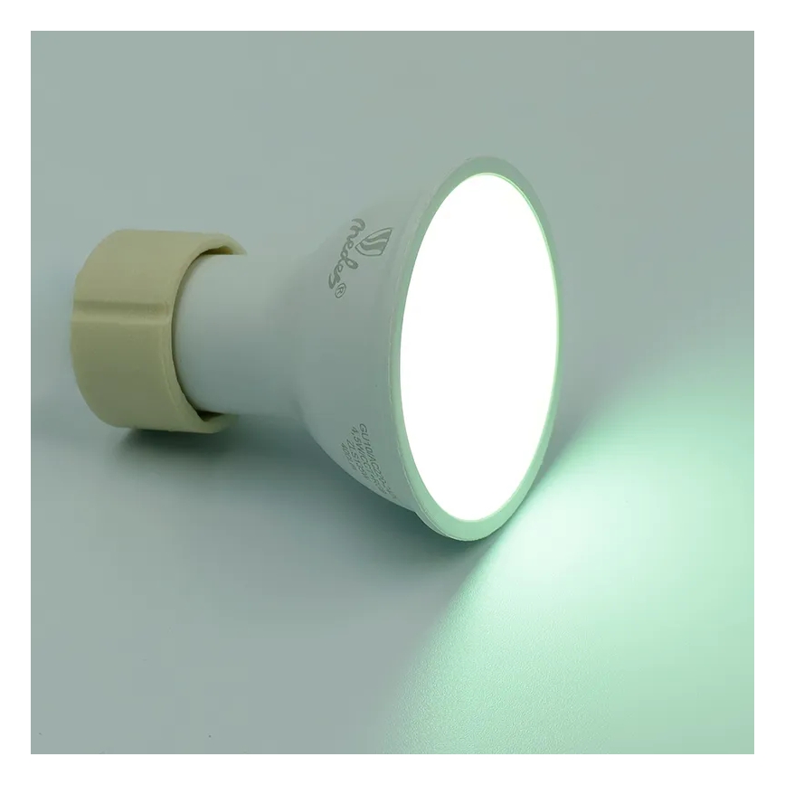 Żarówka LED RGBW ściemnialna GU10/4,5W/230V 2700-6500K Wi-Fi Tuya