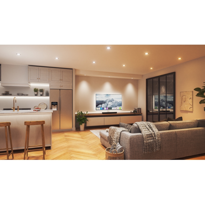 Nanoleaf - LED RGBW ściemnialna oprawa sufitowa ESSENTIALS LED/6W/230V 2700-6500K CRI 90 Wi-Fi