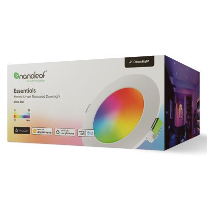 Nanoleaf - LED RGBW ściemnialna oprawa sufitowa ESSENTIALS LED/6W/230V 2700-6500K CRI 90 Wi-Fi