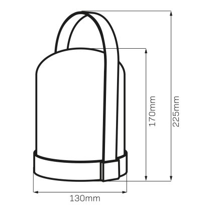 LED RGBW Dekoracyjna lampka stołowa MINORKA LED/0,3W/4,5V 3xAA