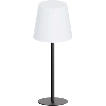 LED RGBW dotykowa, ściemnialna zewnętrzna lampa stołowa LUCIA LED/2W/5V 1800/2700/6500K 3600 mAh IP44 czarna