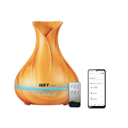 LED RGBW Dyfuzor zapachowy i nawilżacz powietrza LED/230V 500 ml Wi-Fi + pilot zdalnego sterowania