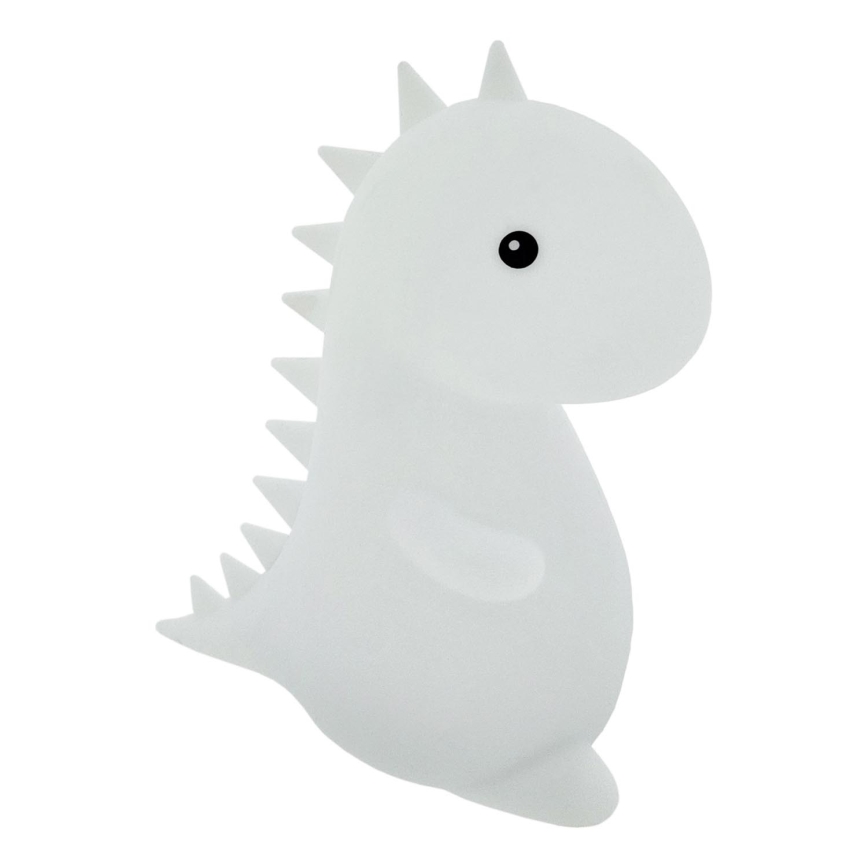 LED RGBW Dziecięca lampa dotykowa LED/1W/5V USB 1200 mAh dinozaur