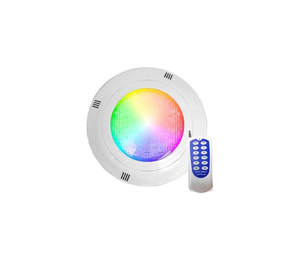 LED RGBW lampa basenowa LED/45W/12V IP68 + pilot zdalnego sterowania