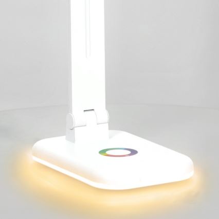 LED RGBW Lampa ściemnialna stołowa NOBLITE LED/7W/5V 3000/4000/6500K biały