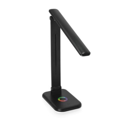 LED RGBW Lampa ściemnialna stołowa NOBLITE LED/7W/5V 3000/4000/6500K czarny
