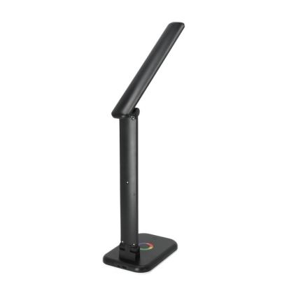 LED RGBW Lampa ściemnialna stołowa NOBLITE LED/7W/5V 3000/4000/6500K czarny