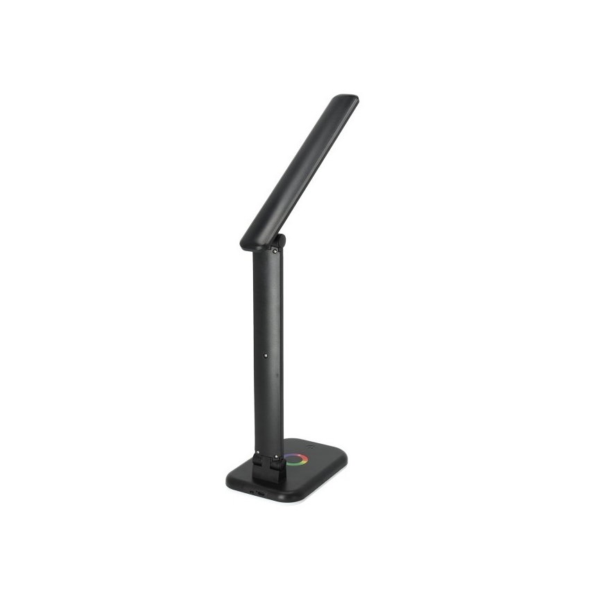 LED RGBW Lampa ściemnialna stołowa NOBLITE LED/7W/5V 3000/4000/6500K czarny