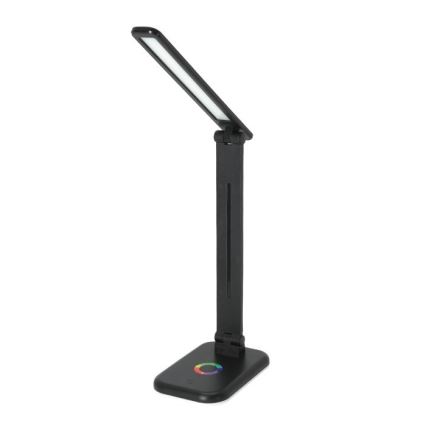 LED RGBW Lampa ściemnialna stołowa NOBLITE LED/7W/5V 3000/4000/6500K czarny