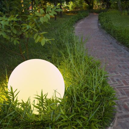 LED RGBW Lampa solarna BALL LED/1,2V śr. 40 cm IP65 + pilot zdalnego sterowania