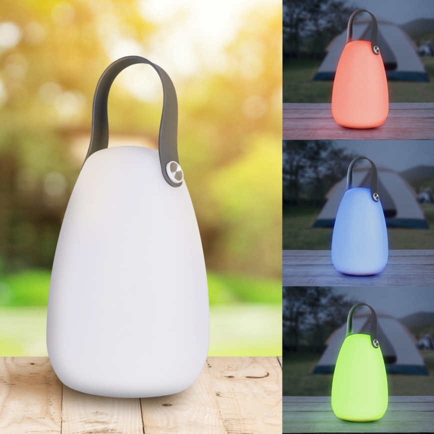 LED RGBW Lampa solarna CANARIA LED/2W/1,2V 400 mAh IP44 biały