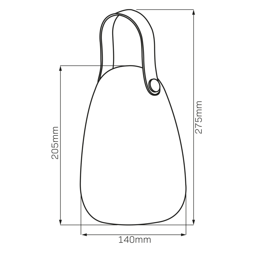 LED RGBW Lampa solarna CANARIA LED/2W/1,2V 400 mAh IP44 biały