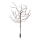 LED RGBW Lampa solarna TREE LED/0,1W/1,2V 600 mAh IP44 brązowa