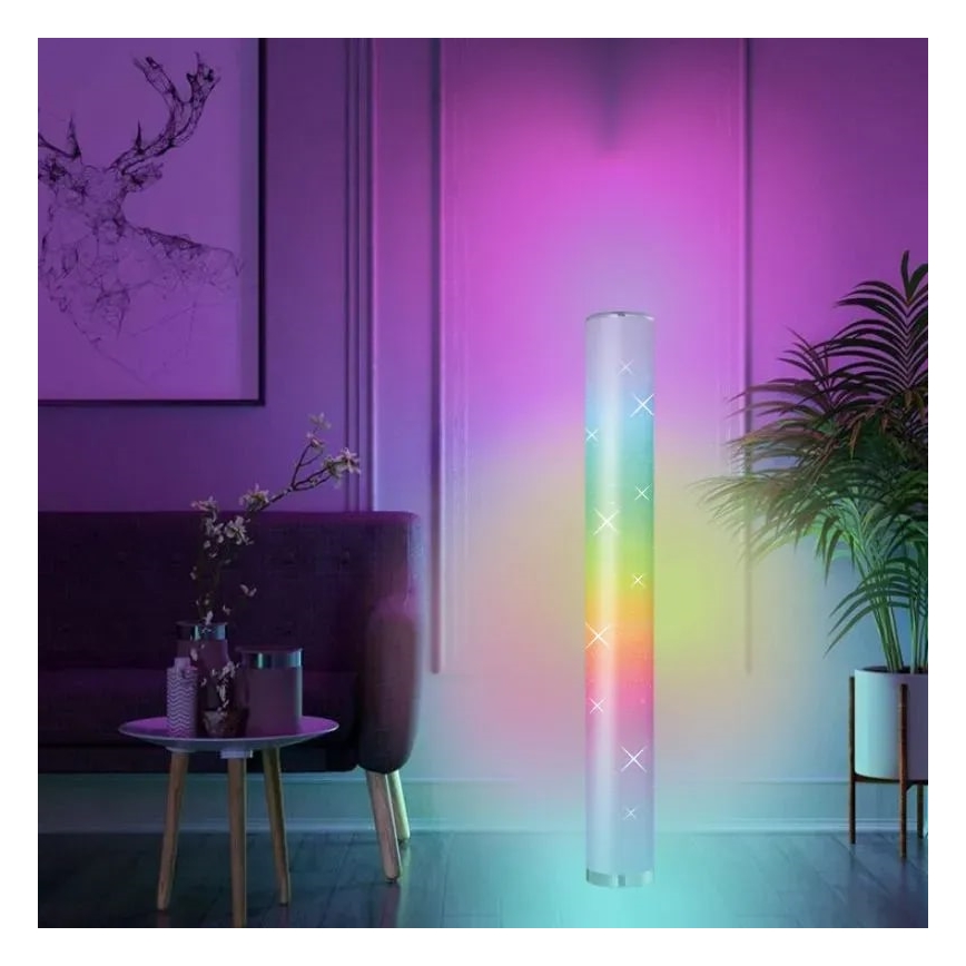 Lampa stojąca LED RGBW ściemnialna LED/12W/230V + pilot do zdalnego sterowania