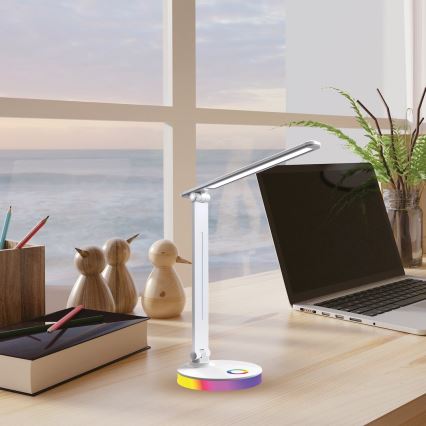 LED RGBW Lampa stołowa BRUNO LED/5W/5V 3000/4500/6000K biały
