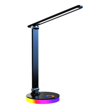 LED RGBW Lampa stołowa BRUNO LED/5W/5V 3000/4500/6000K czarny