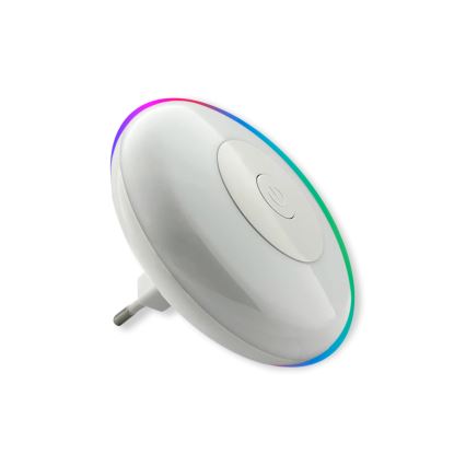 LED RGBW Lampka nocna LED/1W/230V biały