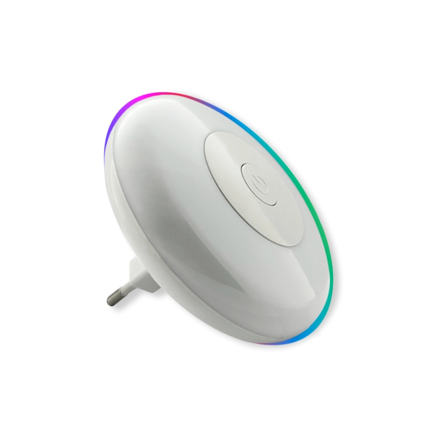 LED RGBW Lampka nocna LED/1W/230V biały