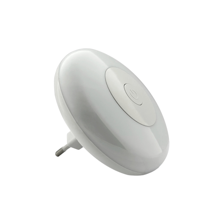 LED RGBW Lampka nocna LED/1W/230V biały