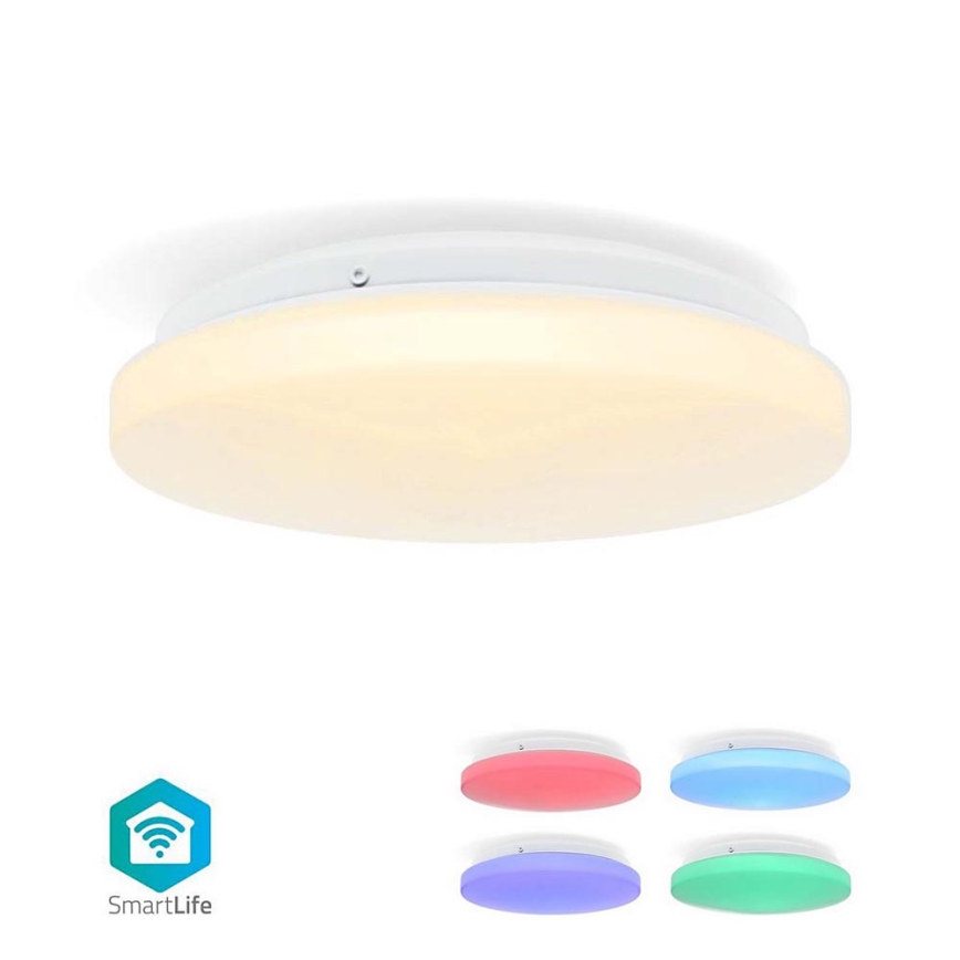 LED RGBW Plafon łazienkowy ściemnialny SmartLife LED/18W/230V 2700-6500K IP44 Wi-Fi Tuya