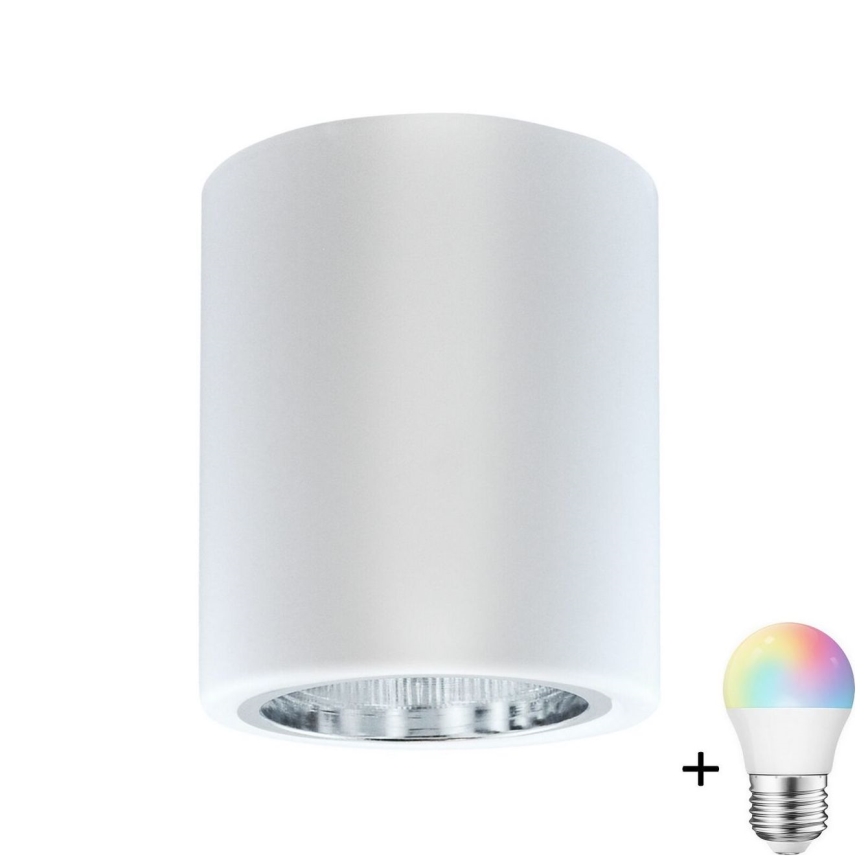 LED RGBW Przyciemniająca lampa punktowa JUPITER 1xE27/6,5W/230V 2700-6500K Wi-Fi ø 9,8 cm biały