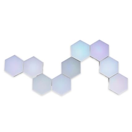 ZESTAW 9x LED RGBW ściemnialny naścienne oświetlenie dekoracyjne MAYA LED/1W/230V + zdalne sterowanie