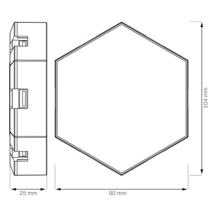 ZESTAW 9x LED RGBW ściemnialny naścienne oświetlenie dekoracyjne MAYA LED/1W/230V + zdalne sterowanie
