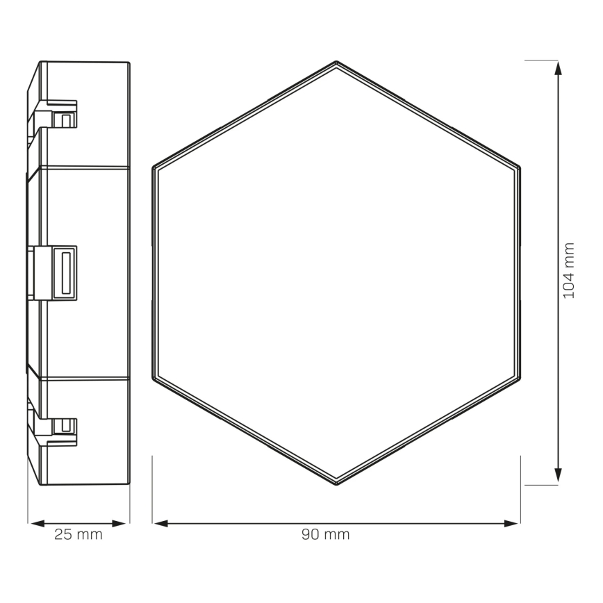 ZESTAW 9x LED RGBW ściemnialny naścienne oświetlenie dekoracyjne MAYA LED/1W/230V + zdalne sterowanie