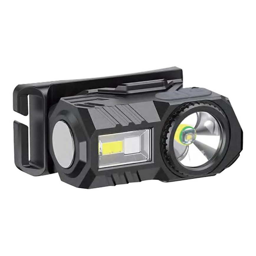 LED RGBW Ściemnialna akumulatorowa czołówka USB LED/3W/5V IP43 190 błyszcz. 24 h 750 mAh