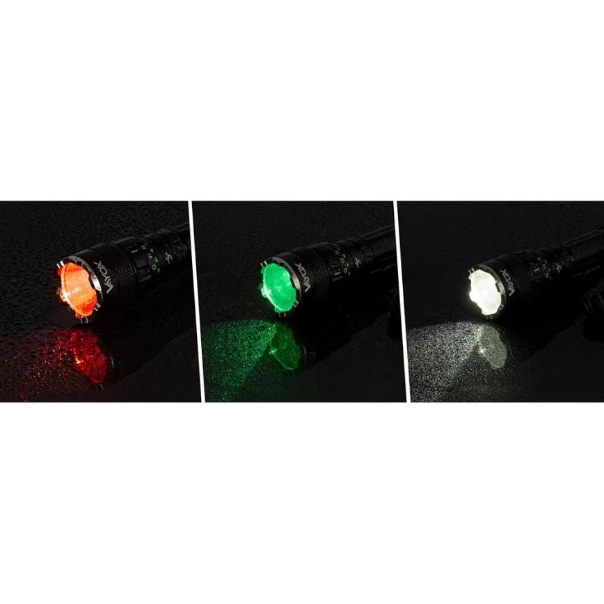 LED RGBW Ściemnialna akumulatorowa latarka LED/15W/5V IP66 1500 błyszcz. 2000 mAh