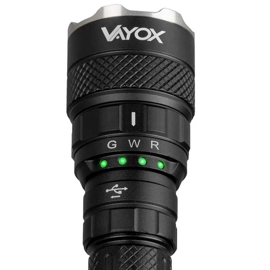 LED RGBW Ściemnialna akumulatorowa latarka LED/15W/5V IP66 1500 błyszcz. 2000 mAh