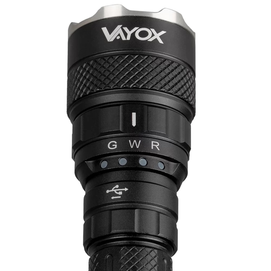 LED RGBW Ściemnialna akumulatorowa latarka LED/15W/5V IP66 1500 błyszcz. 2000 mAh