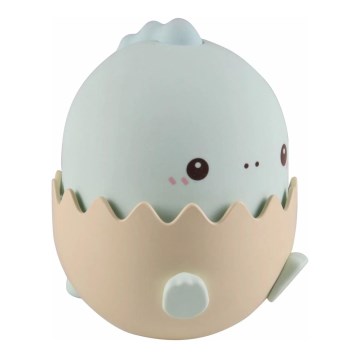LED RGBW Ściemnialna dziecięca dotykowa lampa BABY DINO LED/0,75W/5V USB 1200 mAh niebieski