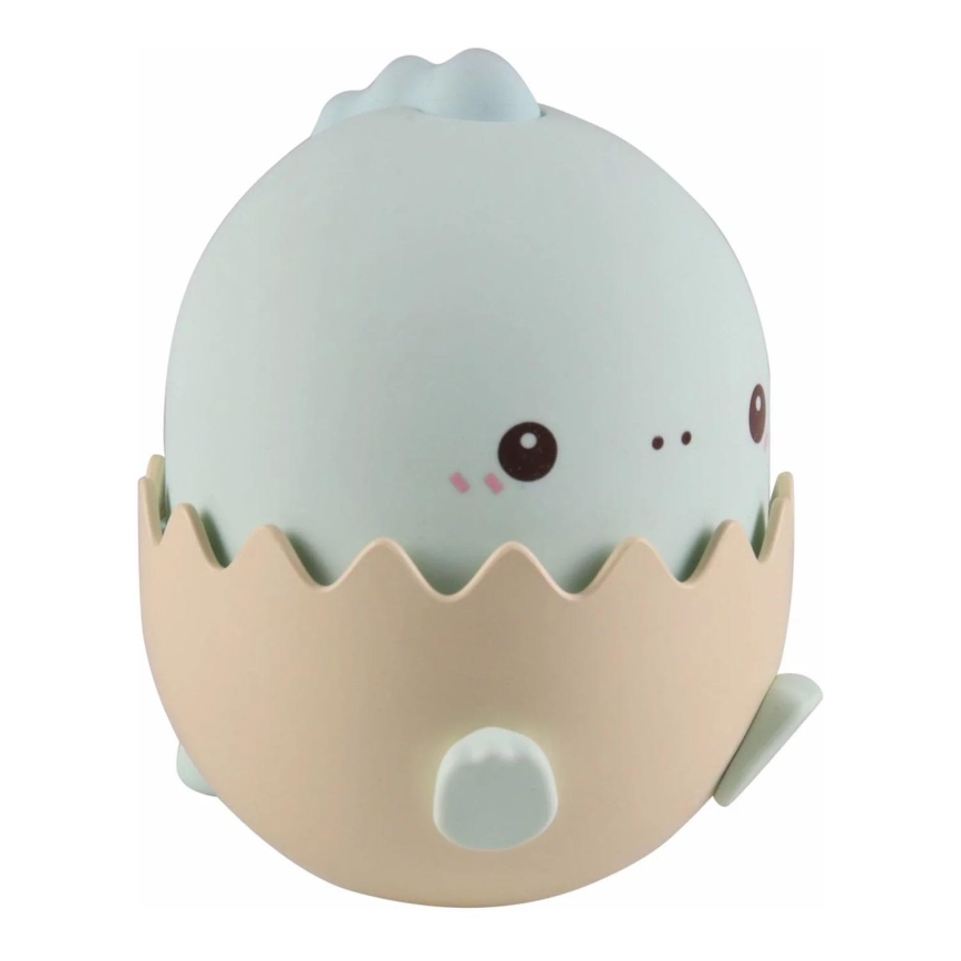 LED RGBW Ściemnialna dziecięca dotykowa lampa BABY DINO LED/0,75W/5V USB 1200 mAh niebieski