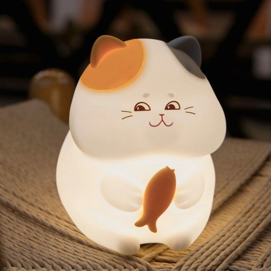 LED RGBW Ściemnialna dziecięca lampka dotykowa GATTO LED/1W/3,7V 1200 mAh