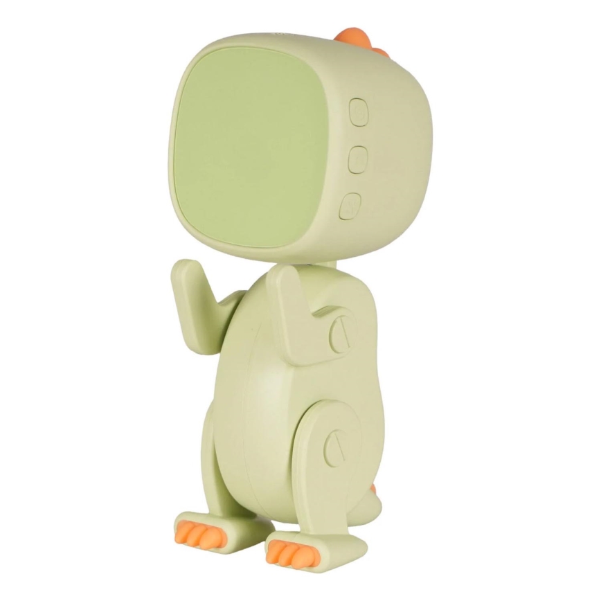 LED RGBW Ściemnialna dziecięca noc lampka z budzikiem ROBOT LED/1W/5V 1200 mAh