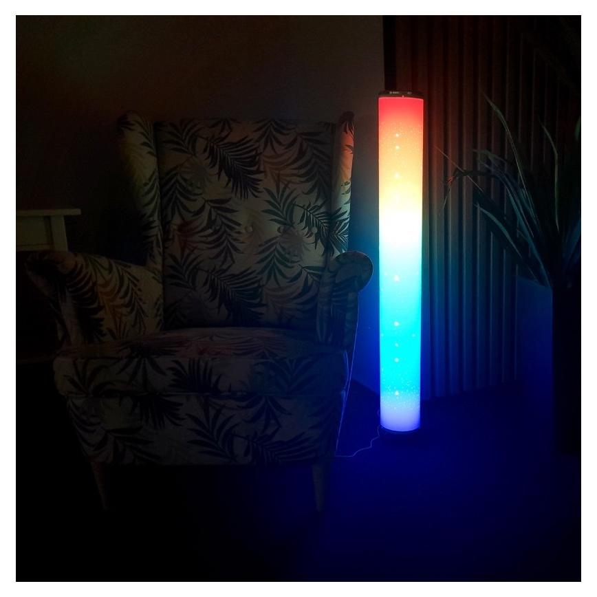 LED RGBW Ściemnialna lampa podłogowa STELLA LED/12W/230V + pilot zdalnego sterowania