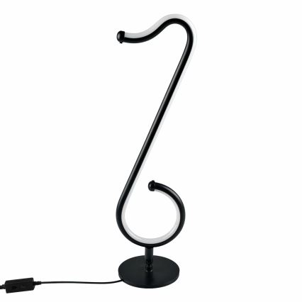 LED RGBW Ściemnialna lampa stołowa NUTKA LED/15W/5V czarna + pilot zdalnego sterowania