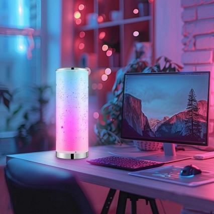 LED RGBW Ściemnialna lampa stołowa STELLA MINI LED/5W/5V + pilot zdalnego sterowania