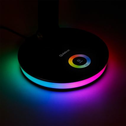 LED RGBW Ściemnialna lampa stołowa z funkcją power banku LED/12W/5V 2800-6000K biała