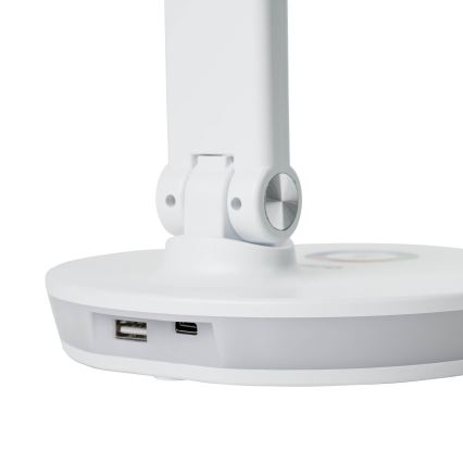 LED RGBW Ściemnialna lampa stołowa z funkcją power banku LED/12W/5V 2800-6000K biała