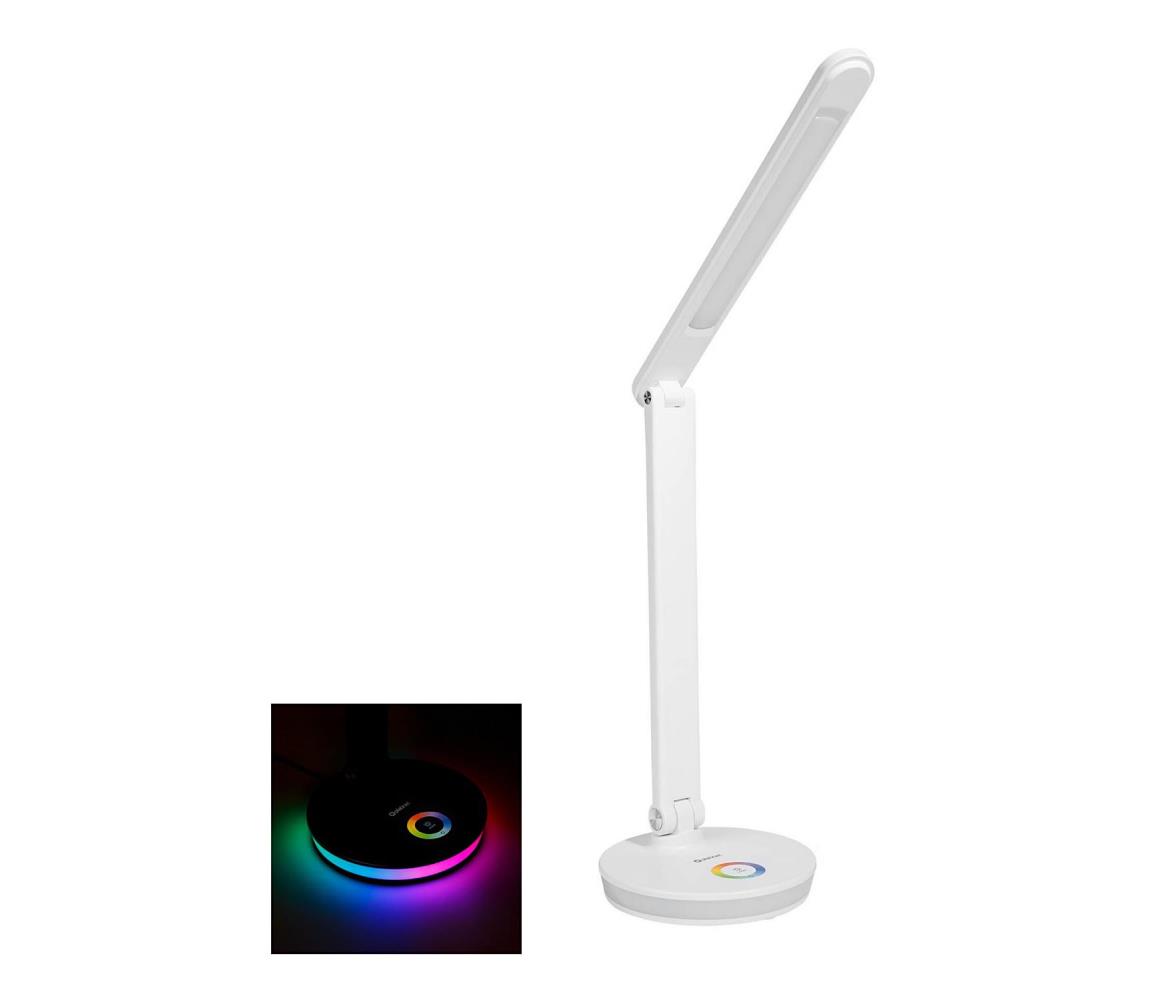 LED RGBW Ściemnialna lampa stołowa z funkcją power banku LED/12W/5V 2800-6000K biała