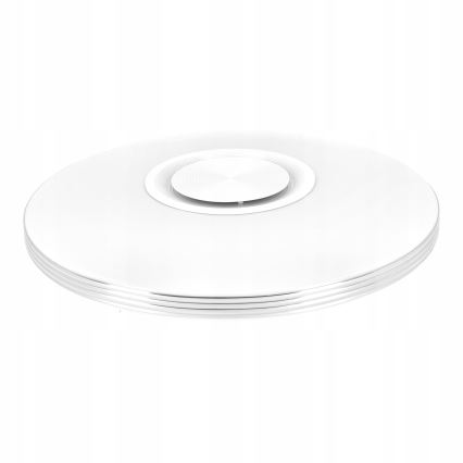 Oprawa sufitowa LED RGBW ściemnialna z głośnikiem 60W/230V 3000–6000K śr. 40 cm biała + pilot